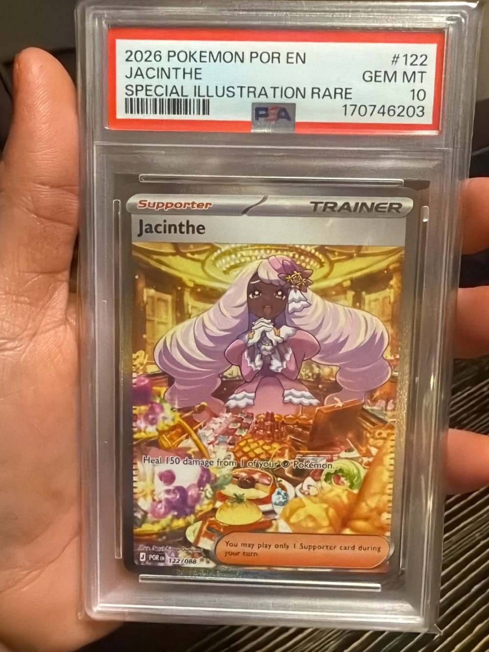Trading Card in Graded Case